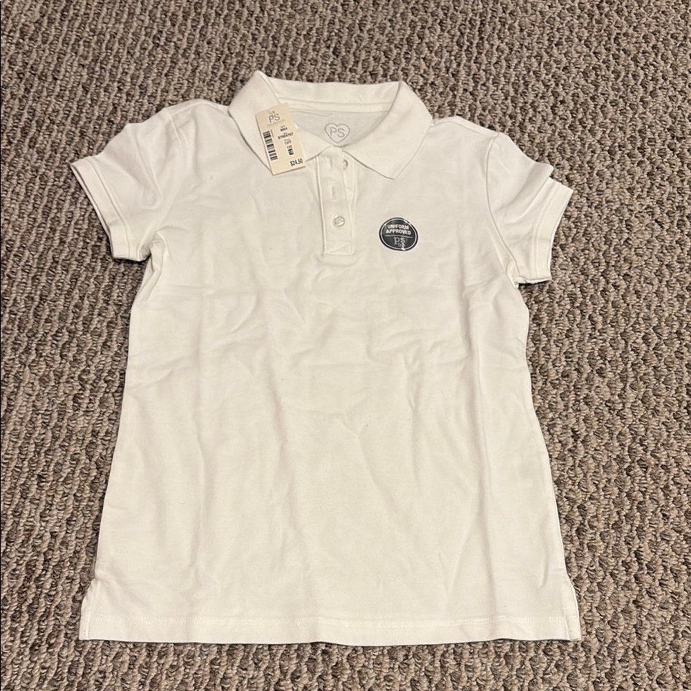 5 for $25 Aeropostale White Polo Shirt Classic Design
